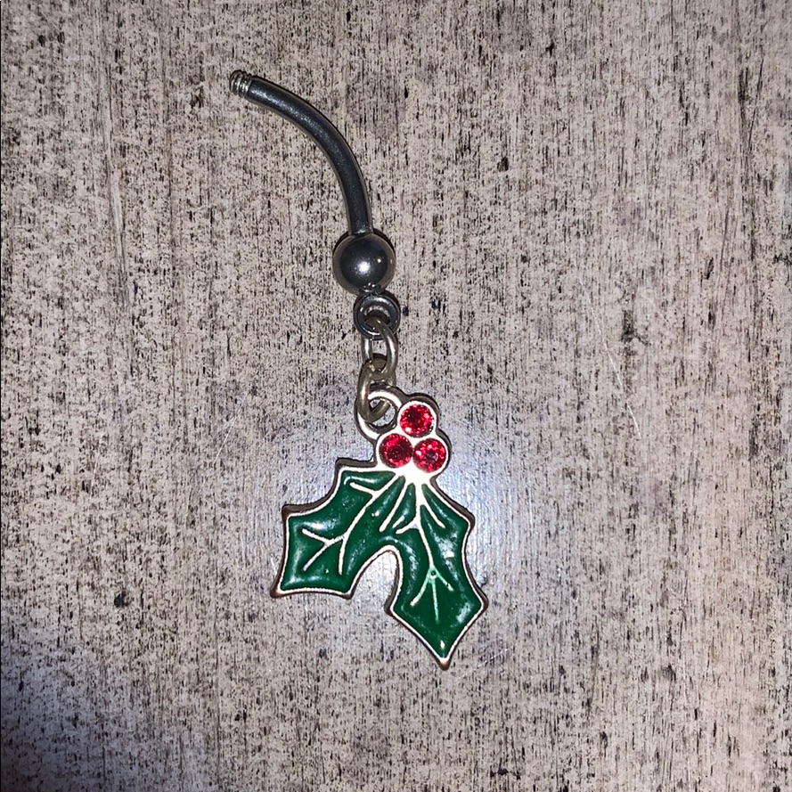 Mistletoe Belly Button Ring
